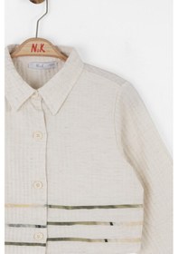 Resim Xo Kids Kız Çocuk Gömlek 8-14 Yaş 38316 Krem 