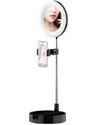 Resim Yunboo G3 Taşınabilir Led Halka Işık - 3 Renk Modu, 10 Parlaklık Seviyesi, Katlanabilir, Usb Güçlü, 16cm Çap, 58cm Yükseklik, Siyah 