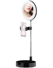 Resim Yunboo G3 Taşınabilir Led Halka Işık - 3 Renk Modu, 10 Parlaklık Seviyesi, Katlanabilir, Usb Güçlü, 16cm Çap, 58cm Yükseklik, Siyah 