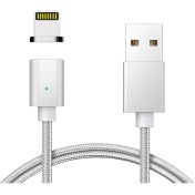 Resim Fitt Manyetik Mıknatıslı Lightning Hızlı Şarj USB Kablo Qc 3.0 Silver 