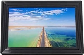 Resim 10,1 inç Akıllı WiFi Dijital Fotoğraf Çerçevesi 1280 X 800 IPS LCD Dokunmatik Ekran, Dikey ve Yatay Formatta Otomatik Döndürme, 16 GB Bellek, Çerçeve Uygulaması, Kolay Paylaşım, (AB Fişi) 