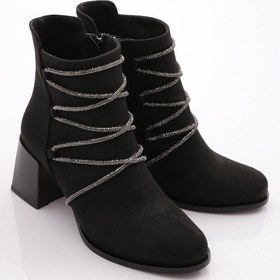 Resim Dgn 746 Kadin Topuklu Bot 746-1922-R1680 Siyah 