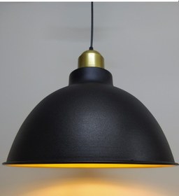 Resim Riolight Retro Siyah Içi Altın Gold Askılı Tekli Metal Sarkıt (538296371) 