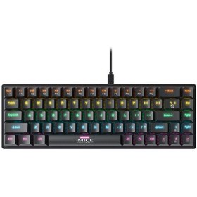 Resim İmıce Gk-690 Type-c Kablosuz Mekanik Klavye Kırmızı 