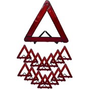 Resim Araç İkaz Uyarı Üçgen Reflektör Seti Katlanabilir 16 Adet Ekonomi 