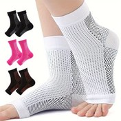 Resim 3 Çift BROPITE Ayak Bileği Sıkıştırma Kollari - Erkekler ve Kadınlar için Parmaksız Koşu Çorapları, Nefes Alabilen Naylon ve Polyester Karışımı, Tırmanma, Bisiklet, Koşu için Parmaksız Tasarım - Makine Yıkanabilir, Sıkıştırma Çorapları, Tırmanma Gereksinimleri, Minimalist Tasarım, Dayanıklı İnşaat, Fitness Tutkunları 