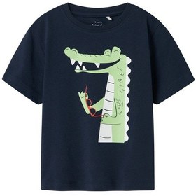 Resim Name It Nmmvagno Ss Loose Top Mavi Erkek Çocuk Kısa Kol T-shirt 000000000102263512 Mavi 