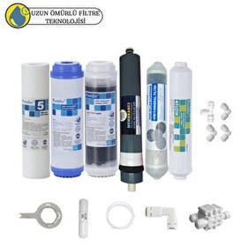 Resim Pemax Water Solutions Purefer Açık Kasa Çift Karbonlu Sertifikalı 6'lı Platinium Mebran Şeffaf 4'lü Mineral 