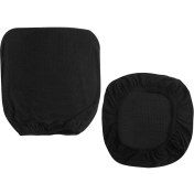 Resim 1 Adet Ofis Bilgisayar Sandalye Kapak Split Gerilebilir Dönen Koltuk Slipcover Siyah 