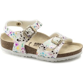Resim Birkenstock Kız Çocuk Beyaz Rio Kids Mf Terliği 1019743 