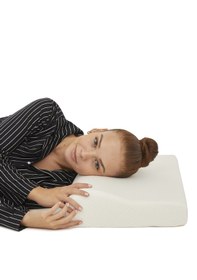 Resim Simple The Pillow 57 Cm Boyun Yastığı Ortopedik Yastık Düzleşme Ve Boyun İçin Destekli Yastık Beyaz 