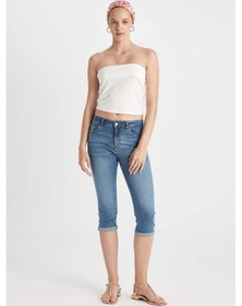 Resim DeFacto Normal Bel Jean Kapri B9172AX24SMNM39 