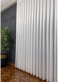 Resim Evdepo Home Simli Tül Perde Krem 