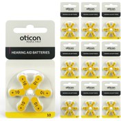 Resim Oticon 10 Numara Işitme Cihazı Pili (10 Paket X 6 Adet= 60 Adet Pil) 