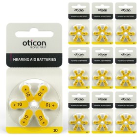 Resim Oticon 10 Numara Işitme Cihazı Pili (10 Paket X 6 Adet= 60 Adet Pil) 