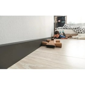 Resim By İstanbul 12.5 mt 8 cm Antrasit Gri Düz Model Laminat Parke Süpürgelik Modeli Finiş Folyo Kaplama 227-D 