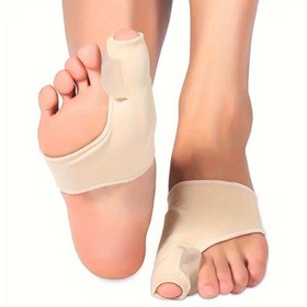 Resim 1 Çift Ayak Bakımı Eversion Başparmak Çorapları Jel Yastıklı - Erkekler & Kadınlar için Yüksek Esneklikli Gündüz & Gece Parmak Ayırıcılar, Hipoalerjenik Yumuşak Bej Renkli Ayak Konfor Destek Çorapları, Çekiç Parmağı İçin - Sevgililer Günü Hediyesi, Sıkı Uyum Tasarımı, Yüksek Esneklik Malzeme, Dayanıklı Ayak Bakım Giysisi 