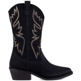 Resim Elit Ony600n Kadın Topuklu Çizme Siyah Siyah 