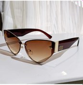 Resim Snapbuy 2025 New M Letter Cat Eye Sunglasses For Women Retro Trendy Model 90315kırmızı51gri Gri 