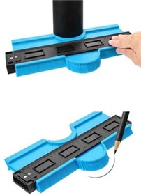 Resim Evvano Büyük Boy Kalıp Çıkarma Kontur Ölçüm Cihazı Ahşap Fayans Şekillendirme Kalıbı 24 Cm 