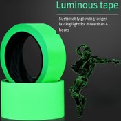Resim 1 Rulo Parlayan Kedi Bantı, Yeşil Floresan Güvenlik İşareti Bantı, Kendinden Işıklı Uyarı Konumlandırma Bantı, Güvenlik Kapıları, Merdivenler, Anahtarlar, Gece Süslemeleri, Açık Hava Aktiviteleri vb. için Uygun 
