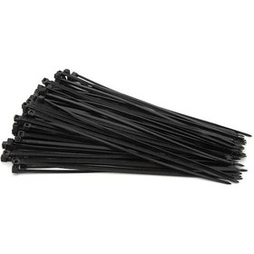 Resim 1000 Adet Siyah Plastik Cırt Kelepçe Kablo Bağı 4.8x200mm 