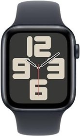 Resim Apple Watch SE (2. nesil) GPS + Cellular 44 mm Gece Yarısı Kasa Akıllı Saat ve Gece Yarısı Spor Kordon - M/L. Fitness ve Uyku Takibi, Trafik Kazası Algılama, Kalp Atış Hızı Takibi, Retina Ekran 