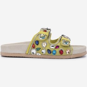 Resim Valmenti Kadın Hakiki Deri Yeşil Düz Terlik 970 8028 Bn Trlk 25 Yesıl Yeşil 