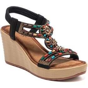 Resim Sandalet Kadın 25y155 Sy Guja Siyah Siyah 