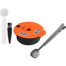 Resim Linming SunniMix Kahve Kapsül Pod, W / Kaşıklar Için Pp Turuncu Padfiler Için Içecekler Espresso Ofis 180 ml 