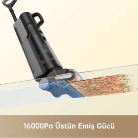 Resim Dreame H12 Dual Akıllı Islak Kuru Süpürge, Zemin Temizleyici Paspas Çoklu Yüzey için 4'ü 1 Arada Süpürge, Sıcak Hava Kurutma ile Tek Adımda Kendi Kendini Temizleme 