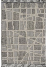 Resim Çam Halı Side 1414 Gri İskandinav Desenli Koridor Halısı Kesme Yolluk Mutfak Halısı Modern Salon Halısı Gri 7 