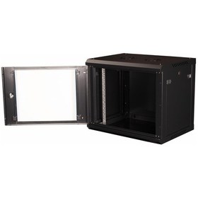 Resim Lande - 9u 19" Duvar Tipi Rack Kabinet Genişlik: 600 Mm Derinlik: 450 Mm Siyah 