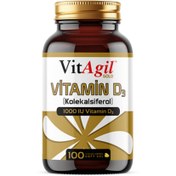 Resim ALLERGO Vitagil Gold Vitamin D3 1000 Iu 100 Kapsül 