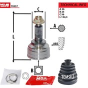 Resim MGA 70557 AKS KAFASI DIŞ MAZDA 626 92-97 2.0 FS 28×23×56 