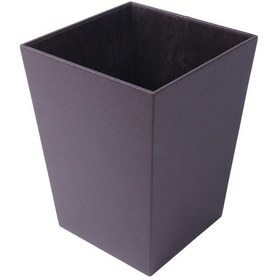 Resim Deri Çöp Kovası Kahve 