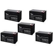 Resim Ttec 12v 7ah Kuru Tip Akü 5 Adet 