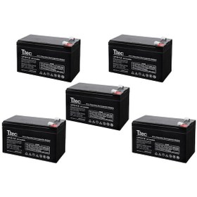 Resim Ttec 12v 7ah Kuru Tip Akü 5 Adet 