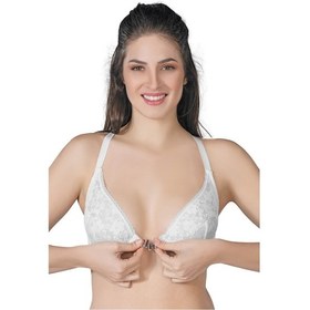 Resim Ekru Mı Emay 187 B Önden Açılır Balenli Sporcu Sütyen Ekru 