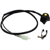 Resim Yl-1pc Evrensel Atv Motosiklet Çift Spor Kir Dörtlü Başlangıç Korna Öldürme Durdurma Anahtarı Düğmesi Motosiklet Aksesuarları 