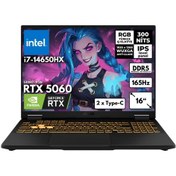 Resim Asus Tuf Gaming F16 FX608JMR-RV024HMF36 i7-14650HX 16GB DDR5 2 TB SSD RTX5060 8GB GDDR7 16" WUXGA W11H Dizüstü Bilgisayar 