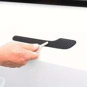 Resim Karbon Fiber Kapı Kolu Stickerı, Kapı Süsleme Stickerı Modifiye Edilmiş Çizilmeye Dayanıklı, Tesla Model 3y için 