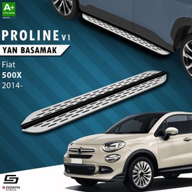 Resim S-Dizayn Fiat 500X OEM Still Pro V1 Aluminyum Yan Basamak 173 Cm 2014 Üzeri 