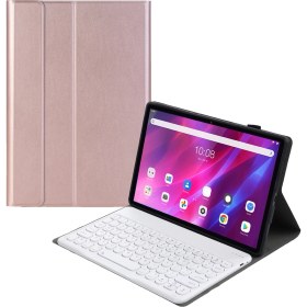 Resim Sunsky YAK10 Bluetooth Klavye Koruyucu Deri Kılıf Altın Gül (Yurt Dışından) 