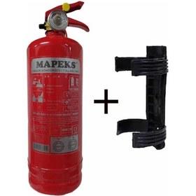 Resim Mapeks Kuru Kimyevi Tozlu Tse Belgeli Yangın Tüpü 1 KG ve Plastik 