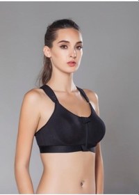 Resim Moonlight 2149 Siyah Fermuarlı Önden Açılabilir Arkası Sporcu Pamuklu Sütyen 001 
