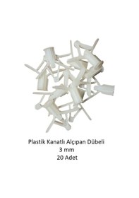 Resim Plastik Kanatlı Alçıpan Dübeli 3 Mm, 20 Adet 