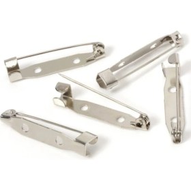 Resim Hedef Bijuteri 25 Adet 2cm Nikel / Gümüş Renk Metal Broş Iğnesi 