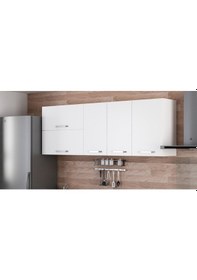 Resim Minar 205 Cm Mutfak Dolabı Beyaz 205-B2-Üst Modül Beyaz 
