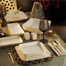 Resim Aryıldız Moderna Gold 30 Parça 6 Kişilik Yemek Takımı 